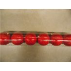 Kd. Gömb S/6db piros gyöngyház 10cm