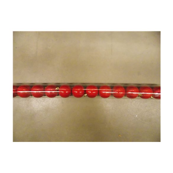 Kd. Gömb S/12db piros gyöngyház 5cm
