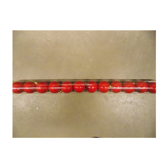 Kd. Gömb S/12db piros jeges 5cm