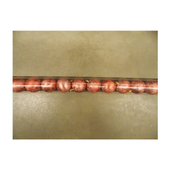 Kd. Gömb S/12db púder jeges 6cm