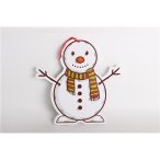 Sziv. Hóember sállal akasztós