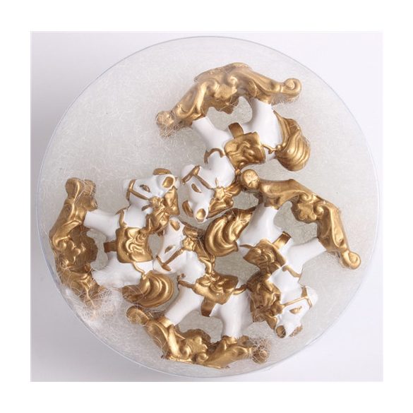 P. Hintaló x4 fehér/arany