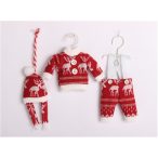 Kötött sapi, naci, pulcsi 12cm