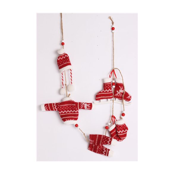 Filc girland kötél rucik S/5db 92cm