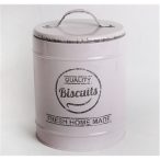   Fém Hengerdoboz fogantyús "Biscuit" 18,5 cm - Krém