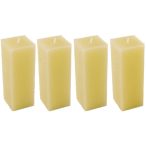 Gyertya rusztikus hasáb 3,5x10cm - Krém S/4