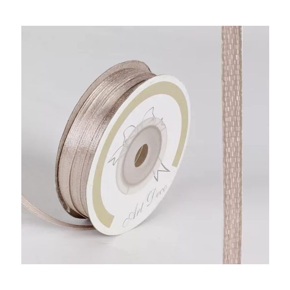 Szatén szalag 3mm/50m - Vintage drapp
