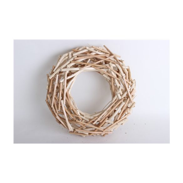 Koszorú ágas-bogas natúr 30x8cm