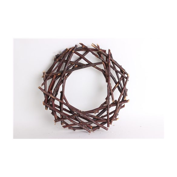 Koszorú lapos vékonyág natúr 30x5cm