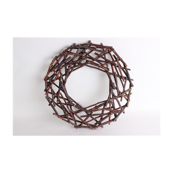 Koszorú lapos vékonyág natúr 35x6cm