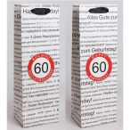   Papírtasak italos "Happy Birthday" több nyelven 12x36cm - Fehér "60"