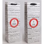   Papírtasak italos "Happy Birthday" több nyelven 12x36cm - Fehér "+1 évvel öregebb lettél"