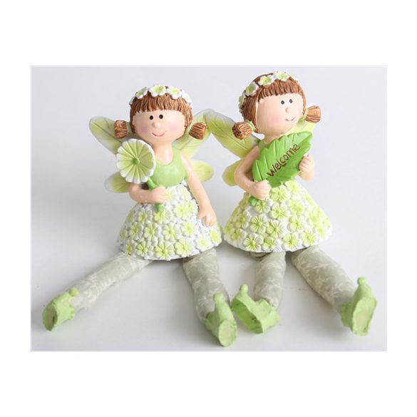 Poly Tündér lógólábú virágos Ruha 15cm - 2 fajta