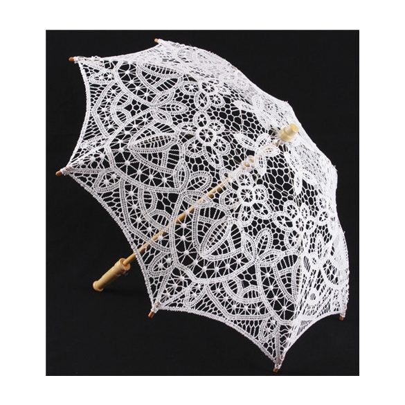 Esernyő horgolt 30cm - Fehér