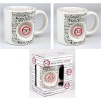   Kerámia bögre 3D Boldog Szülinapot "30" Obj. díszdobozban