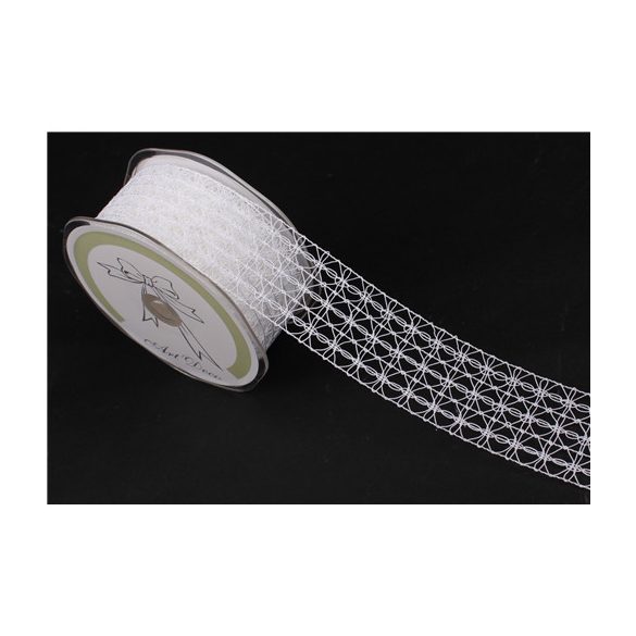 Szalag hurkolt fehér 38mm x 10m