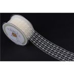 Szalag hurkolt törtfehér 38mm x 10m