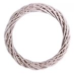 Fűzkoszorú 40cm vékony - Fehér