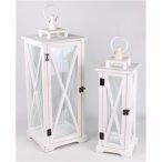 Fa viharlámpás 66x25x25cm - Fehér (M-es)