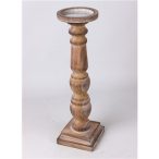 Fa gyertyatartó talpas 48 cm - Natúr