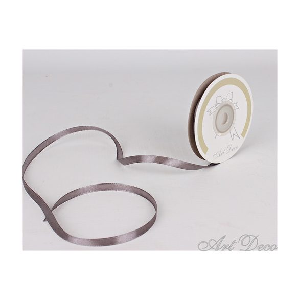 Szatén szalag grafit 6mmx25m