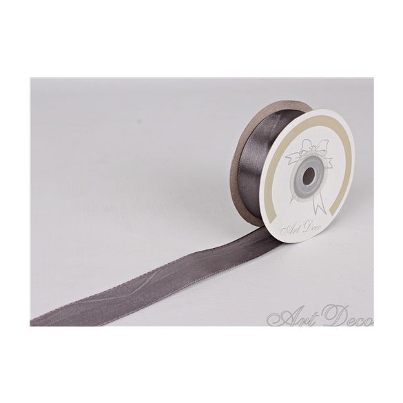 Szatén szalag grafit 25mmx25m