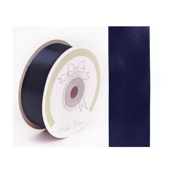 Szatén szalag 25mm/25m - Sötétkék