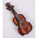 Hűtőmágnes hegedű barna 9*3,4cm