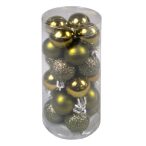 Műanyag gömb 3cm - Olajzöld S/24