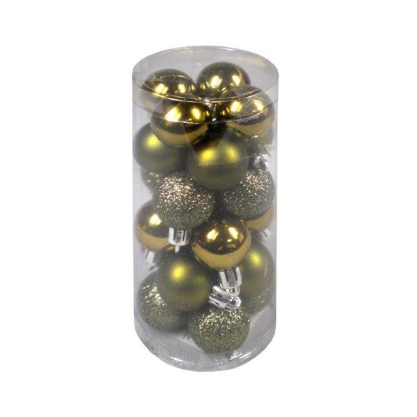 Műanyag gömb 3cm - Olajzöld S/24