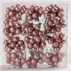   Gömb betűzős üveg pick szett 1,5 cm S/144 - Rosegold Matt/fényes