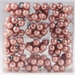   Gömb betűzős üveg pick szett 2 cm S/144 - Rosegold Matt/fényes