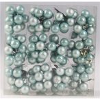 Gömb betűzős üveg pick szett 2 cm S/144 - Jégkék