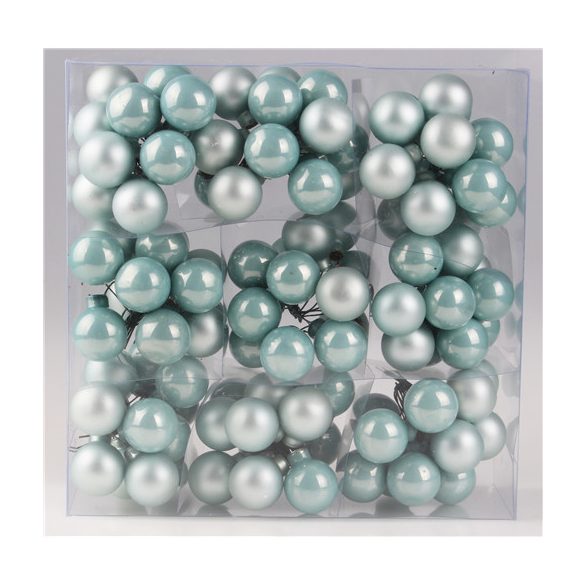 Gömb betűzős üveg pick szett 2,5 cm S/108 - Jégkék