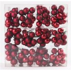 Gömb betűzős üveg pick szett 2,5 cm S/108 - Piros