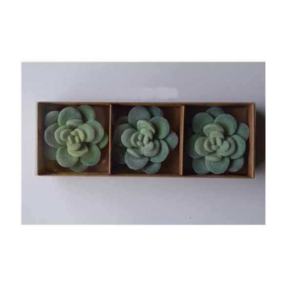 Kaktusz 3db neonzöld 4,8cm