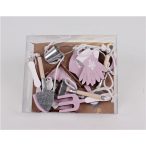 Fa akasztós kertiszerszám - Rózsaszín S/10