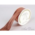 Szatén szalag metál 38mm x 10m - Bronz