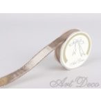 Szatén szalag metál 15mm x 10m - Óarany