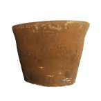 Agyag kaspó kör terra 14x13cm