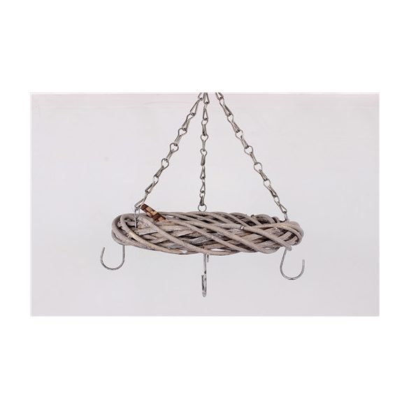 Koszorú telifűz + akasztó + kampó szürke