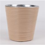 Kaspó bádog 9x13cm - Krém