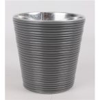 Kaspó bádog 9x13cm - Szürke