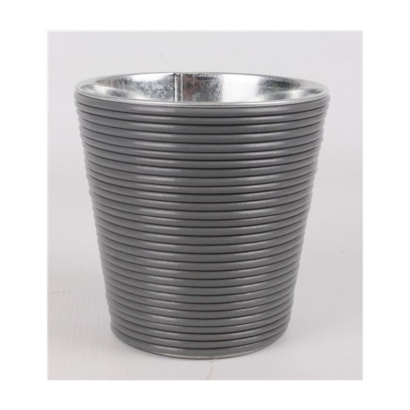 Kaspó bádog 9x13cm - Szürke