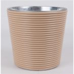 Kaspó bádog 13x15cm - Krém