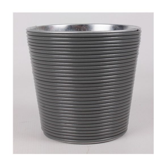 Kaspó bádog 13x15cm - Szürke