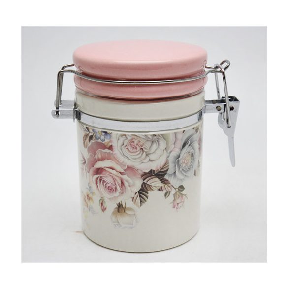 Kerámia csatosüveg - Rózsás