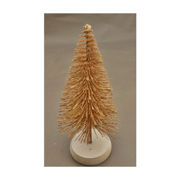 Csillámos fenyő 34 cm - Arany