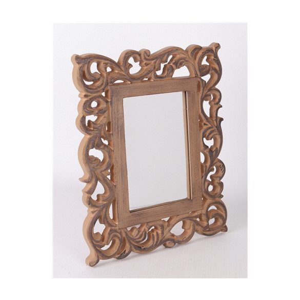 Fa tükör nagy 25x23 cm - Barna