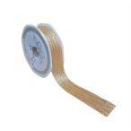 Szalag glitteres pöttyös 25mmx10m - Arany/arany